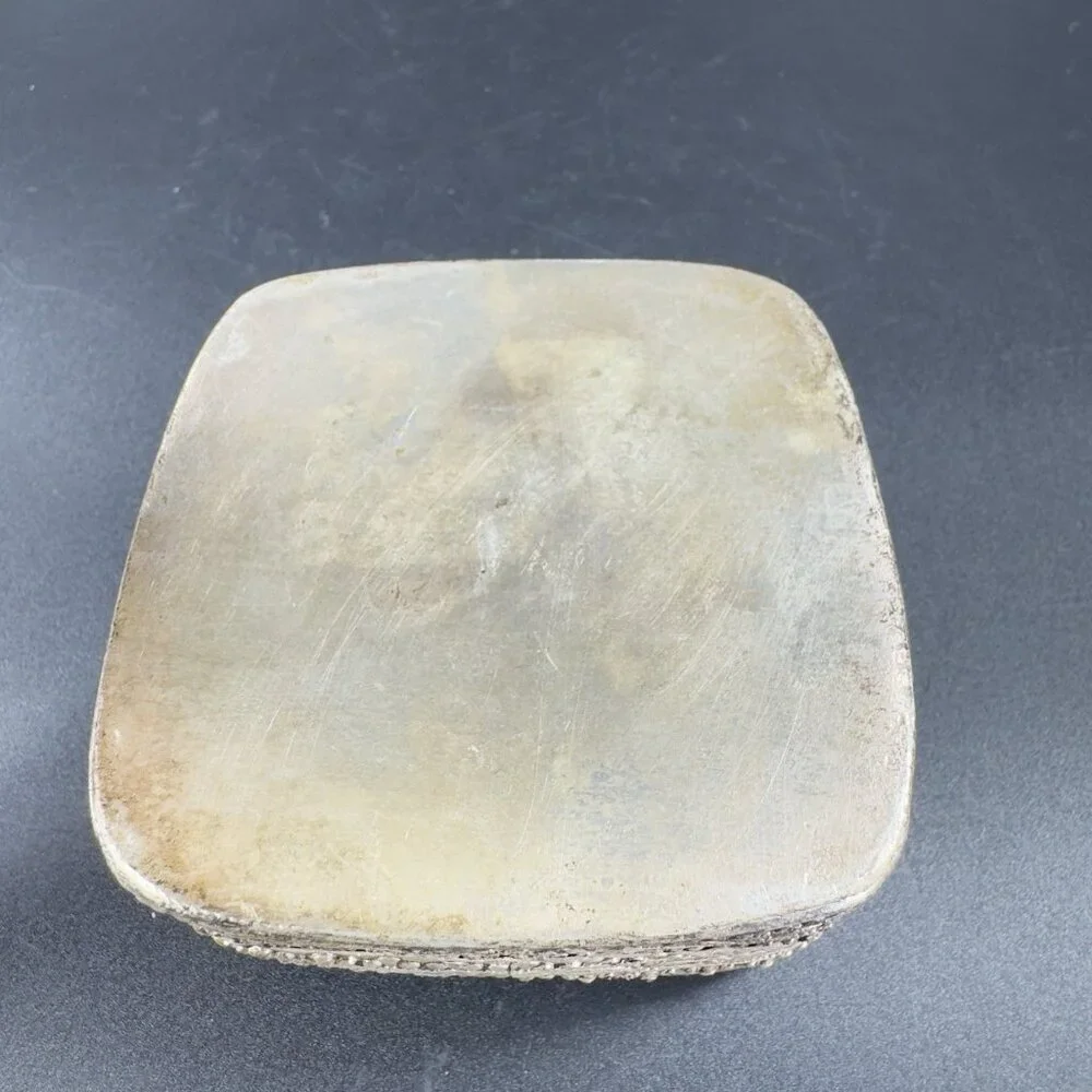 Trinket Box Holder vintage silver